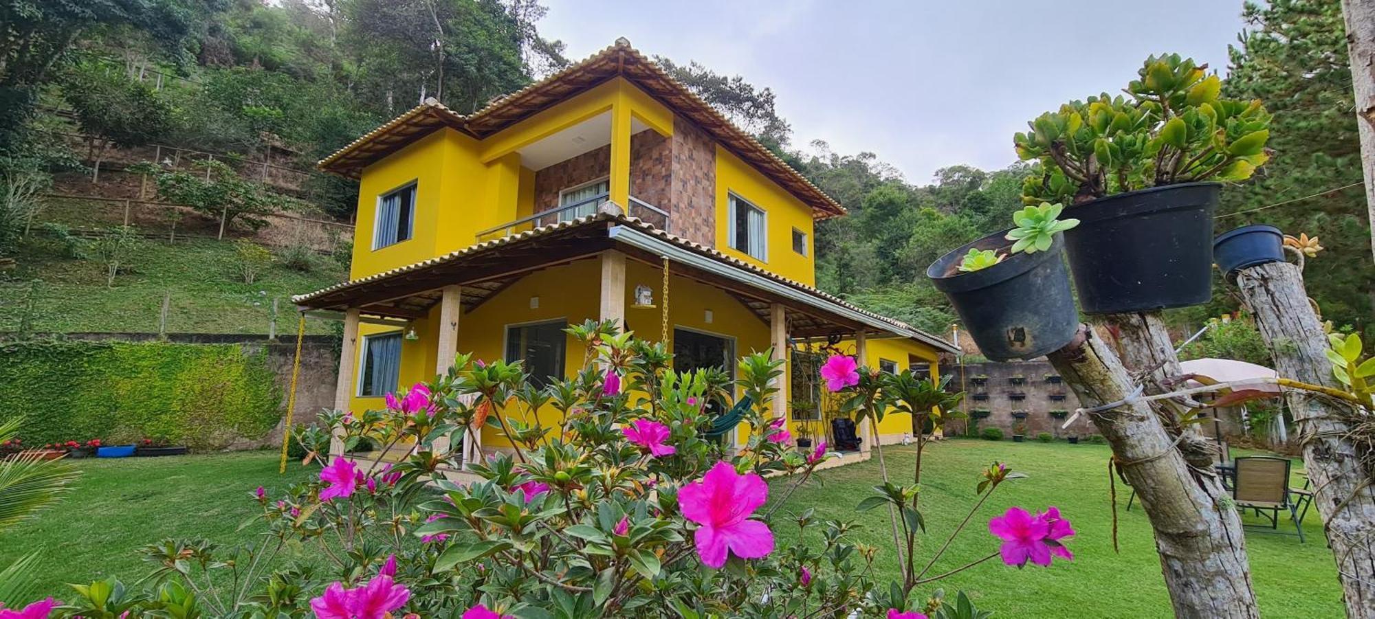 Casa Amarela, 03 Suites, Pertinho Do Valentim Aracê Extérieur photo
